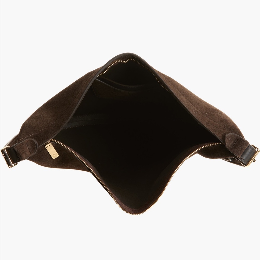 Toteme Suede Sooped Sling Bag, Pepper - Picture 6 of 16